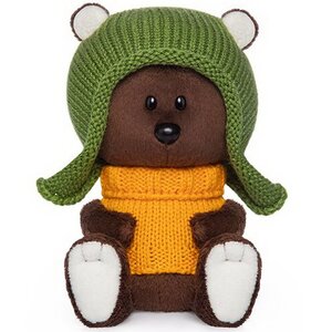 Мягкая игрушка Медведь Федот в шапочке и свитере 15 см коллекция Лесята Budi Basa фото 2