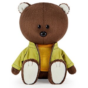 Мягкая игрушка Медведь Федот в оранжевой майке и курточке 15 см коллекция Лесята Budi Basa фото 2