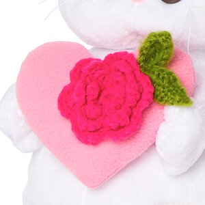 Мягкая игрушка Кошечка Лили с розовым сердечком 27 см Budi Basa фото 3