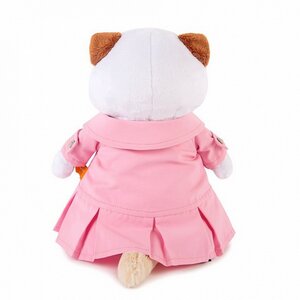 Мягкая игрушка Кошечка Лили в розовом плаще с серым бантиком 24 см Budi Basa фото 2