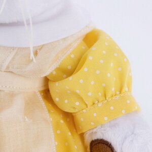 Мягкая игрушка Кошечка Лили в желтом платье с передником 27 см Budi Basa фото 6