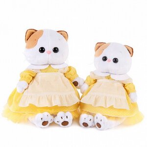 Мягкая игрушка Кошечка Лили в желтом платье с передником 27 см Budi Basa фото 2