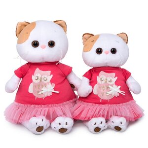 Мягкая игрушка Кошечка Лили в платье с совой 27 см Budi Basa (Буди Баса) фото 5