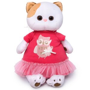 Мягкая игрушка Кошечка Лили в платье с совой 24 см Budi Basa фото 1