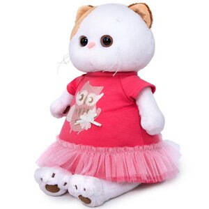 Мягкая игрушка Кошечка Лили в платье с совой 24 см Budi Basa фото 2