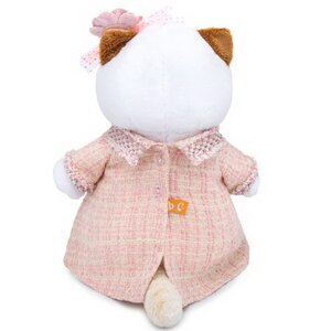 Мягкая игрушка Кошечка Лили в розовом костюме в клетку 27 см Budi Basa фото 4