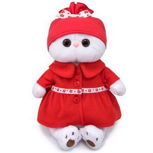 Мягкая игрушка Кошечка Лили в красном пальто 27 см Budi Basa фото 1