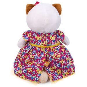 Мягкая игрушка Кошечка Лили в платье с цветочным принтом 27 см Budi Basa фото 4