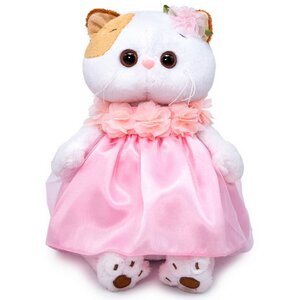 Мягкая игрушка Кошечка Лили в платье с объемными цветами