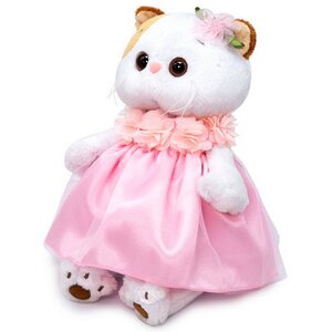Мягкая игрушка Кошечка Лили в платье с объемными цветами 24 см Budi Basa фото 2