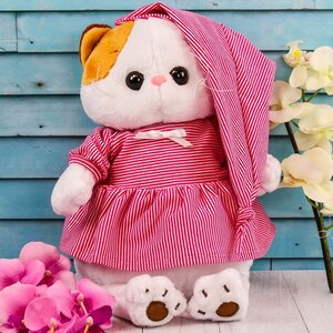 Мягкая игрушка Кошечка Лили в розовой пижамке 27 см Budi Basa фото 8