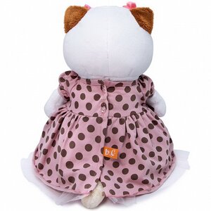 Мягкая игрушка Кошечка Лили в розовом платье в горох 24 см Budi Basa фото 3
