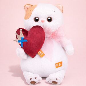 Мягкая игрушка Кошечка Ли-Ли с сердцем 27 см