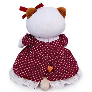Мягкая игрушка Кошечка Лили в бордовом платье 27 см Budi Basa фото 3