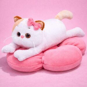 Мягкая игрушка Кошечка Ли-Ли на подушке-цветке 18 см