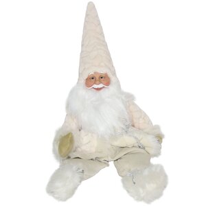 Фигура под ёлку Санта Клаус из Амстердама 60 см, белый Due Esse Christmas фото 1