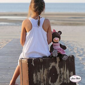 Мягкая игрушка Медведь Milk в розовом бархатном платье 30 см, Orange Choco&Milk Orange Toys фото 2