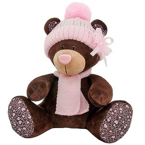 Мягкая игрушка Медведь Milk в розовой шапке 30 см, Orange Choco&Milk Orange Toys фото 1