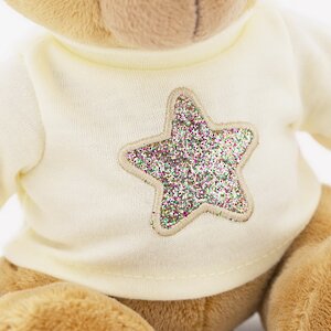 Мягкая игрушка Медведь Топтыжкин коричневый 17 см в футболке со звездой, Orange Exclusive Orange Toys фото 3