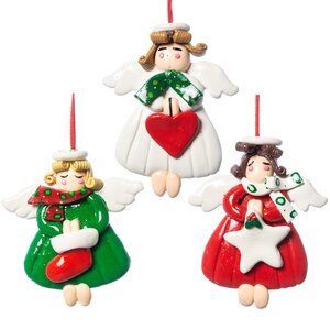 Елочная игрушка Рождественский Ангел в белом 10 см, подвеска Forest Market фото 2