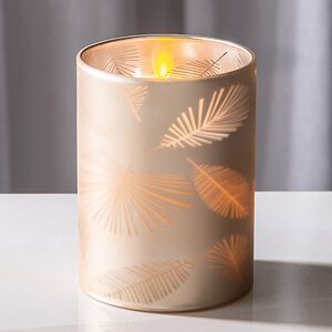 Светодиодная свеча в стакане Monchetti 10 см, на батарейках