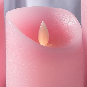Набор свечей с имитацией пламени Ленорра Magic Flame 10-15 см, 3 шт, розовые, с пультом управления Peha фото 2