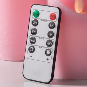 Набор свечей с имитацией пламени Ленорра Magic Flame 10-15 см, 3 шт, розовые, с пультом управления Peha фото 3