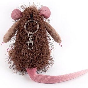 Мягкая игрушка-брелок Крыса Бо Мохнатая Радость 13 см Budi Basa (Буди Баса) фото 3