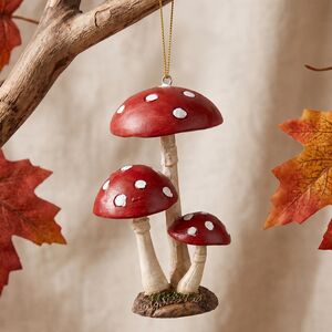 Елочная игрушка Мухоморчики Дубовой Рощи 9 см, подвеска