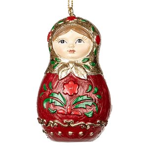 Елочная игрушка Matryoshka Tamara 7 см, подвеска Goodwill фото 1