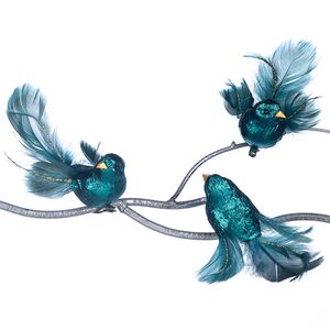 Елочная игрушка Птичка Peacock Dove 14 см, клипса Goodwill фото 1
