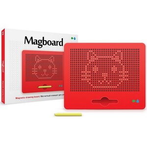 Планшет для рисования магнитами Magboard 32*26 см, красный Назад к истокам фото 3