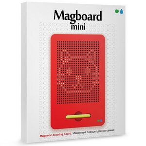 Планшет для рисования магнитами Magboard Mini 22*18 см, красный Назад к истокам фото 4