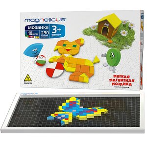 Магнитная мозаика с игровым полем, 290 элементов