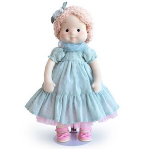Мягкая кукла Аврора с единорогом Пудингом 38 см, Minimalini Budi Basa фото 4
