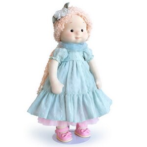 Мягкая кукла Аврора с единорогом Пудингом 38 см, Minimalini Budi Basa фото 5
