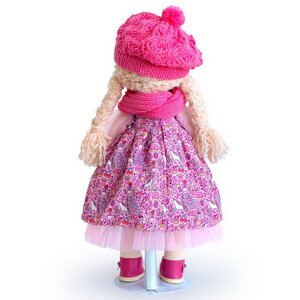 Мягкая кукла Аврора в шапочке и шарфе 38 см, Minimalini Budi Basa фото 7