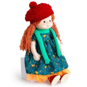 Мягкая кукла Ива в шапочке и шарфе 38 см, Minimalini Budi Basa фото 7