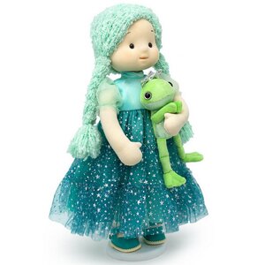 Мягкая кукла Мира и лягушонок Бастиан 38 см, Minimalini Budi Basa фото 3