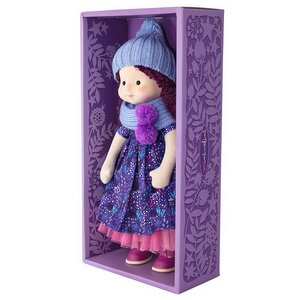 Мягкая кукла Тиана в шапочке и шарфе 38 см, Minimalini Budi Basa фото 8
