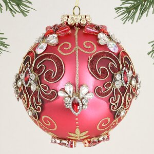 Коллекционный стеклянный елочный шар Сфорцея - Bentivoglio Charm 13 см Mark Roberts фото 4