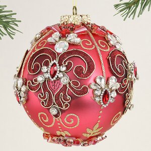 Коллекционный стеклянный елочный шар Сфорцея - Bentivoglio Charm 13 см Mark Roberts фото 1