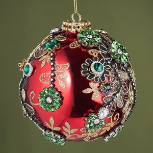 Коллекционный стеклянный елочный шар Сияние Сокровищ 13 см Mark Roberts (Марк Робертс) фото 5