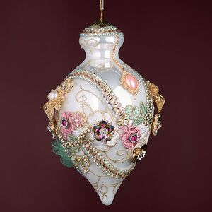 Коллекционная стеклянная елочная игрушка Eirwen - Kings Jewel 21 см