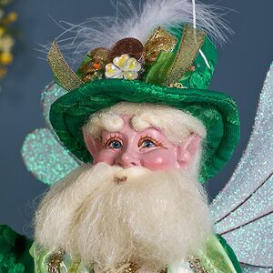 Коллекционная кукла Эльф Холлис в зеленом костюме 43 см Mark Roberts фото 8
