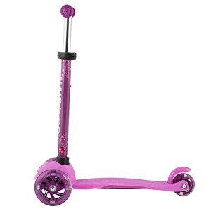 Трехколесный самокат Maxiscoo Baby розовый, светящиеся колeса 120/80 мм, до 20 кг Maxiscoo (Максику) фото 2