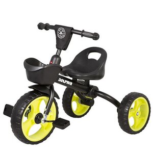 Трехколесный велосипед Maxiscoo Dolphin 9"/11" салатовый