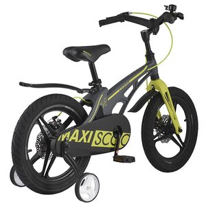 Двухколесный велосипед Maxiscoo Cosmic Delux 14" серый матовый Maxiscoo фото 3
