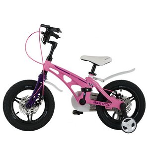 Двухколесный велосипед Maxiscoo Cosmic Delux 14" розовый матовый Maxiscoo фото 4