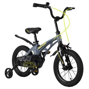 Двухколесный велосипед Maxiscoo Cosmic 14" серый